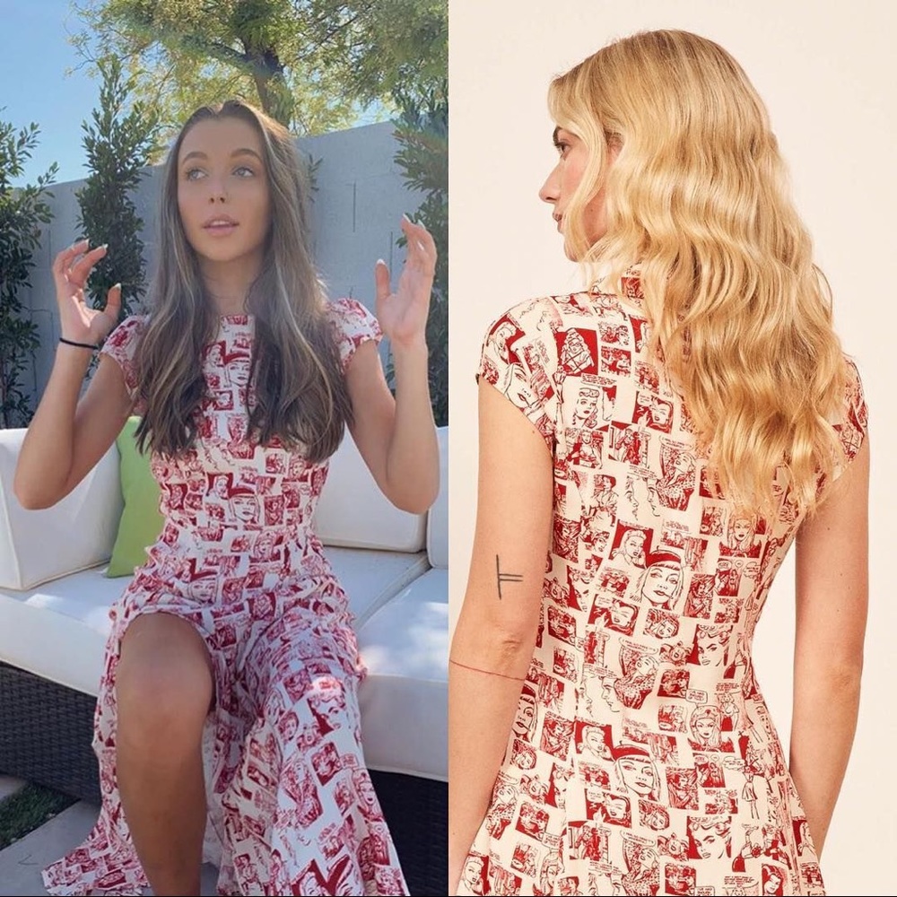 RARE Reformation Gavin Dress in Comic